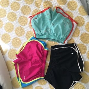 Girls Nike Sport Shorts BUNDLE Size M